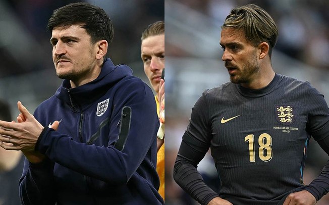 Maguire e Grealish são os medalhões cortados da Inglaterra