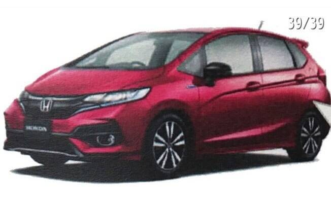 Imagem do catálogo oficial do novo Honda Fit, divulgada pelo usuário do Twitter @ren_games_