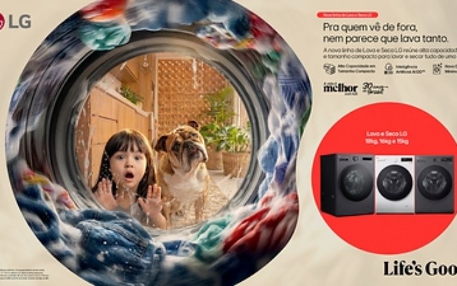 Linha de lava e seca da LG une alta capacidade e tamanho compacto para otimizar o espaço nas lavanderias