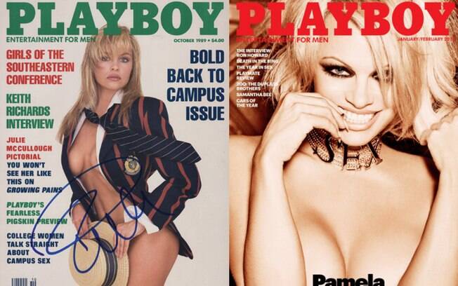 A atriz e modelo canadense Pamela Anderson posou para a Playboy em 1989 e em 2016