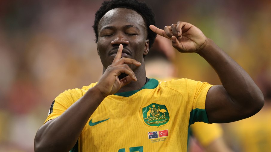 Irankunda marcou o primeiro gol da Austrália na Copa 2026