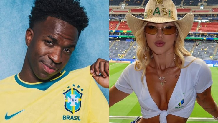 Vini Jr. se empolga com decote sexy de Virginia: "Que estilo"