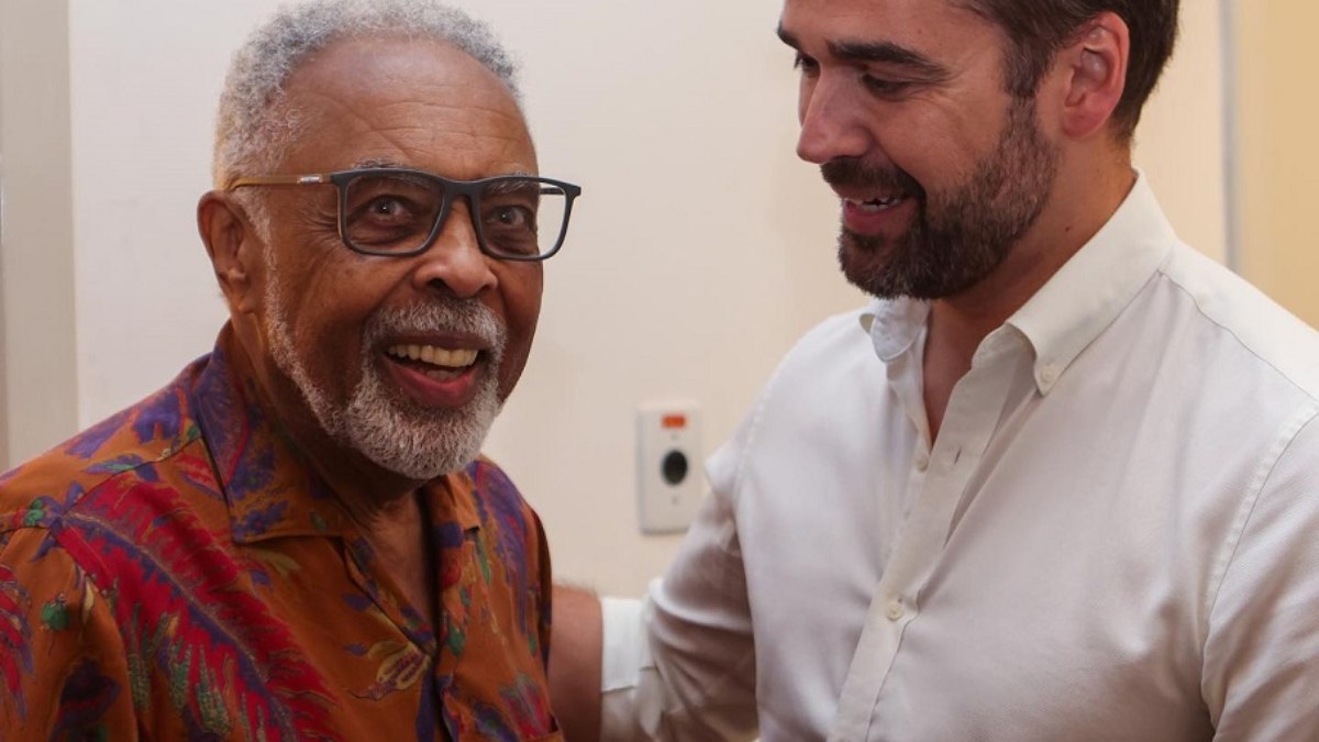 Gilberto Gil e Eduardo Leite