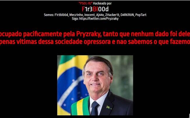 Site do diretório do PSOL no Rio de Janeiro foi hackeado na tarde desta quarta-feira