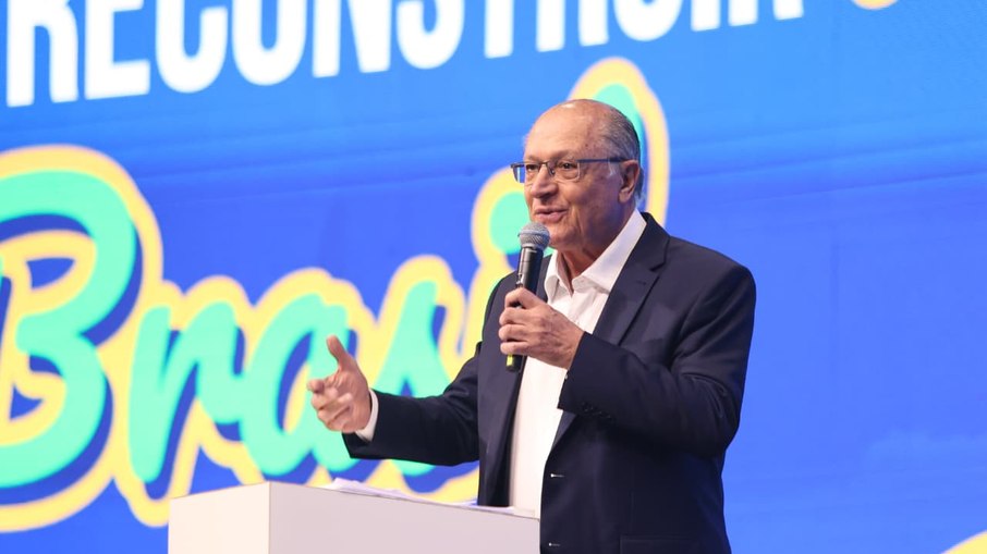 O vice-presidente da República, Geraldo Alckmin, no Salão do Turismo 2025