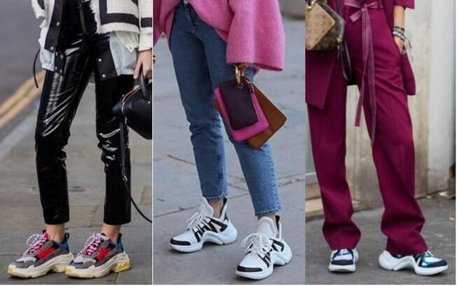 Os daddy sneakers estão dominando a moda feminina como uma tendência que não agrada à primeira vista