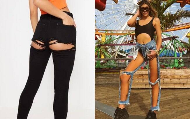 Outras marcas já fizeram modelos polêmicos de calça jeans com rasgos em lugares inusitados, dividindo opiniões