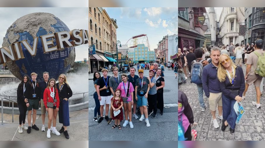 Luciano Huck, Angélica e família curtem férias em Orlando