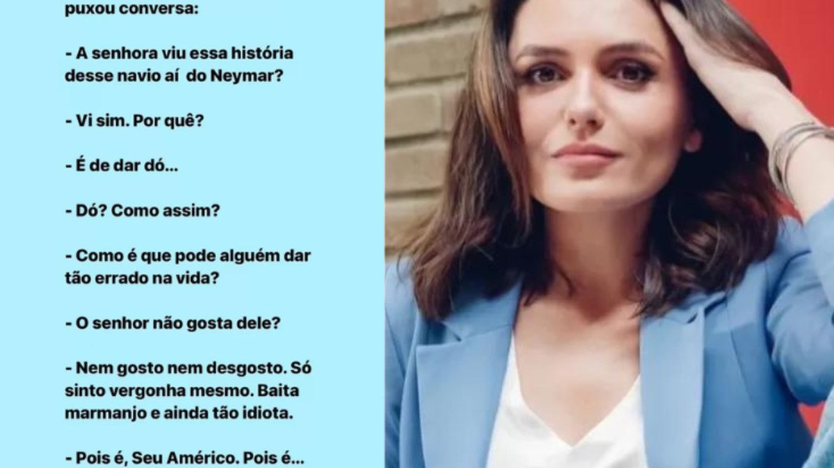 Monica Iozzi concorda com crítica a Neymar