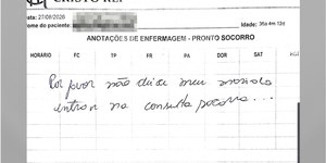 Mulher pede socorro em prontuário de hospital e marido é preso