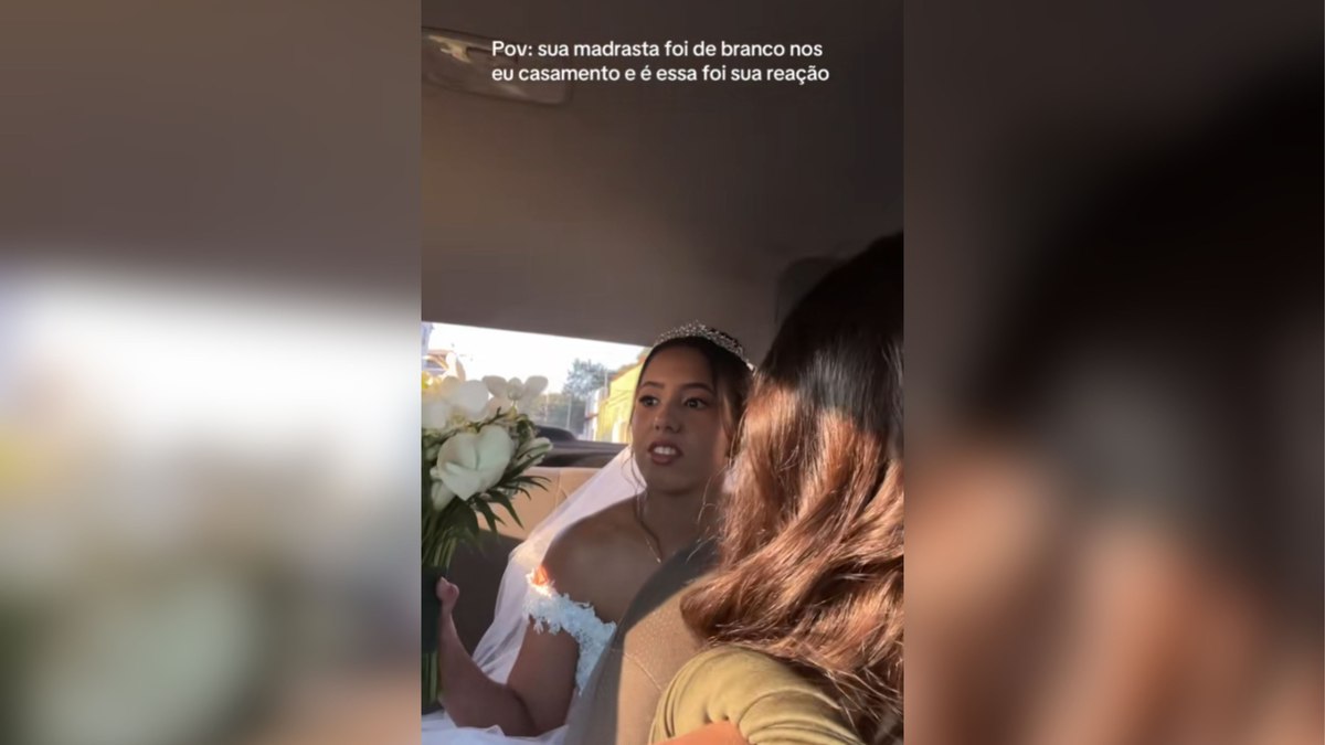 Noiva viraliza ao expor madrasta que usou branco em seu casamento Noiva viraliza ao expor madrasta que usou branco em seu casamento