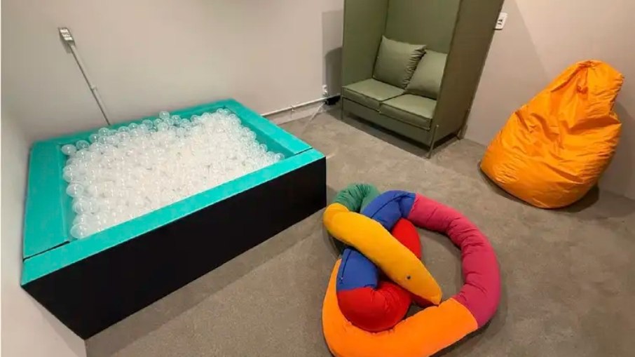 Sala de autorregulação sensorial do Museu do Amanhã 