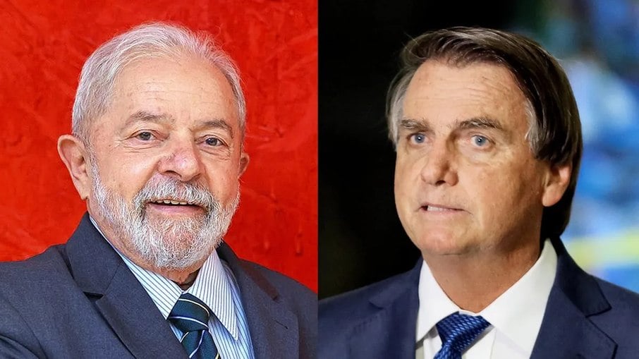 Ex-presidente Lula e o atual presidente Jair Bolsonaro