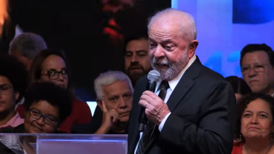 Lula discursou no ato de aniversário do PT