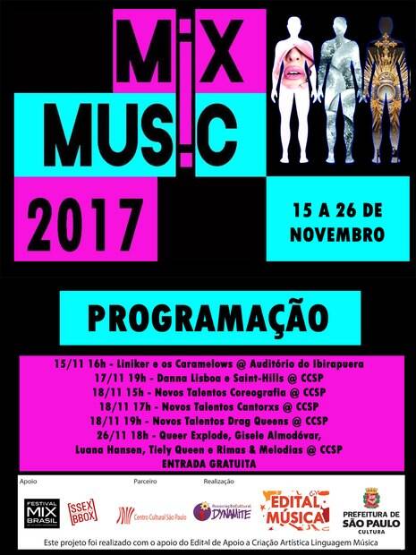 Cartaz do festival LGBT Mix Music