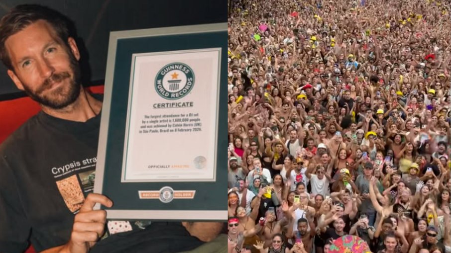 Calvin Harris entra para o Guinness World após show no Carnaval de São Paulo