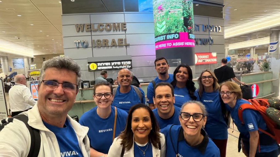 Brasileiros participam da comitiva em Israesl Brasileiros participam da comitiva em Israesl