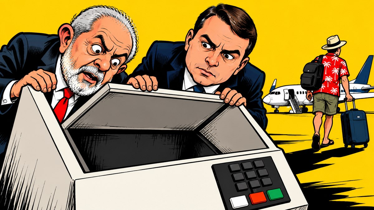 Lula e Flávio Bolsonaro atrás do eleitou que faltou Lula e Flávio Bolsonaro atrás do eleitou que faltou