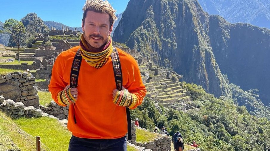 Franklin David em Machu Picchu, no Peru