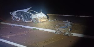 Acidente na BR-452 deixa um morto e três feridos, em Maurilândia