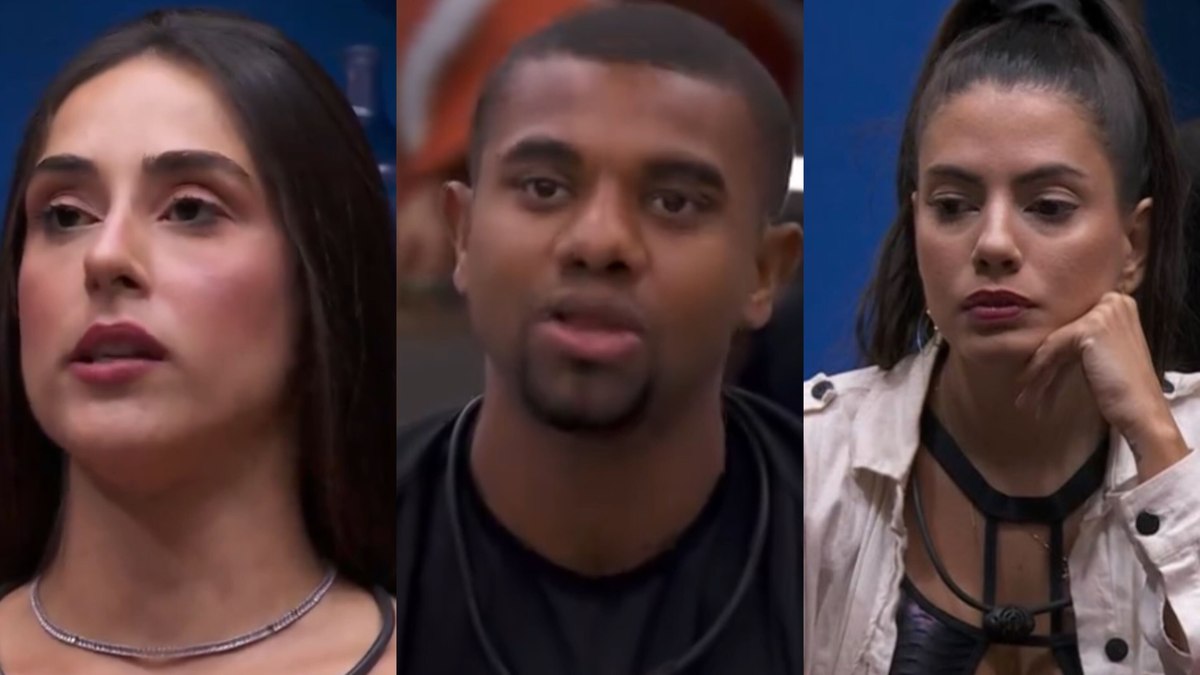 Deniziane, Davi e Fernanda no 'BBB 24'