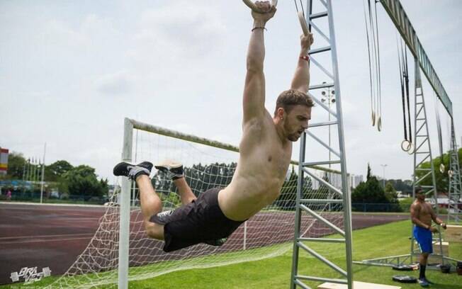 Ricardo diz que o treino trabalha o corpo inteiro e não músculos isolados Ricardo diz que o treino trabalha o corpo inteiro e não músculos isolados