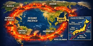 O que é o Círculo de Fogo e como ele impacta terremotos no Japão?