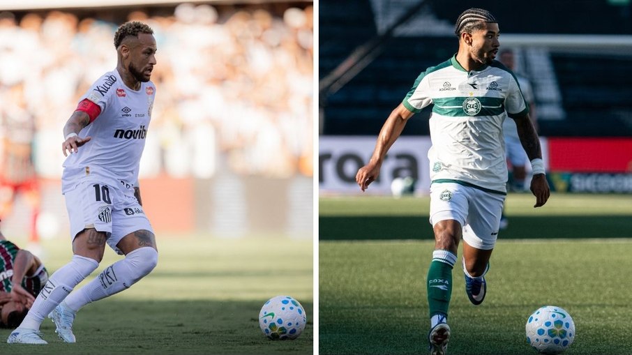 Neymar, ao que tudo indica, estará em campo normalmente em Santos x Coritiba