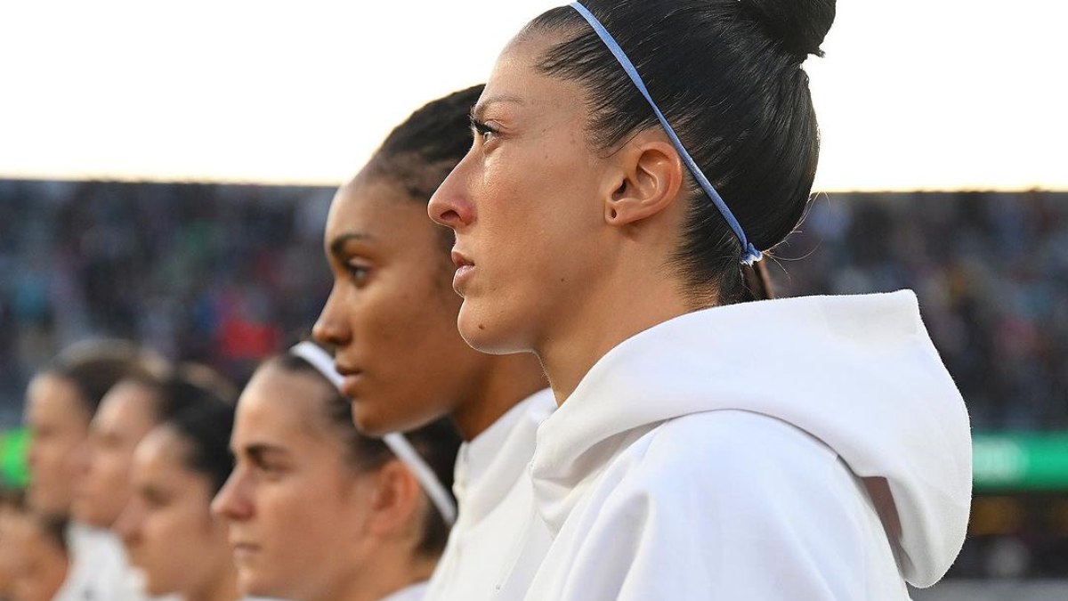 Jenni Hermoso, meia da seleção espanhola.