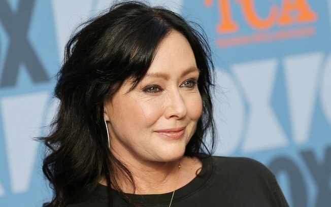 A atriz americana Shannen Doherty, em Los Angeles, em 7 de agosto de 2019