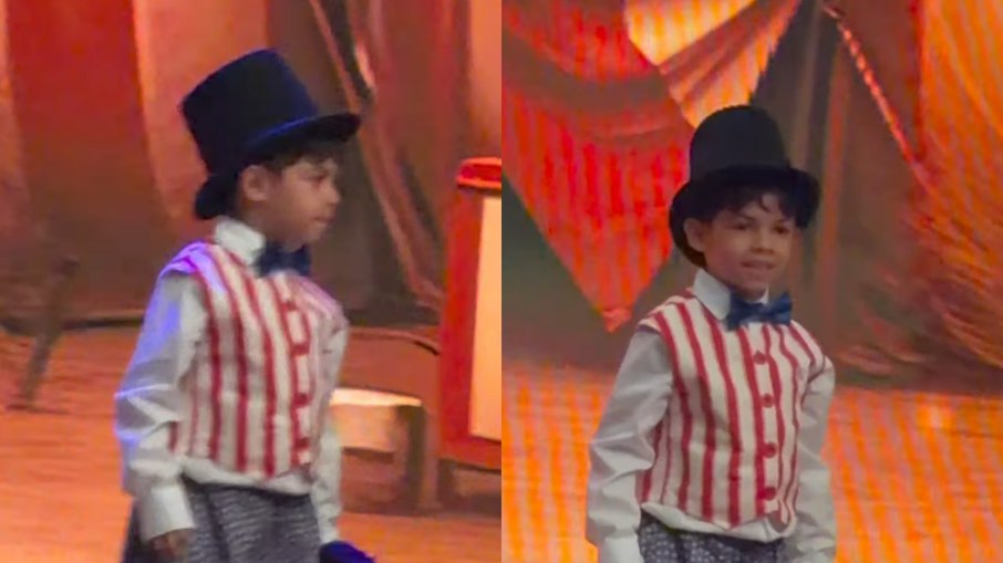 Leo em apresentação na escolinha