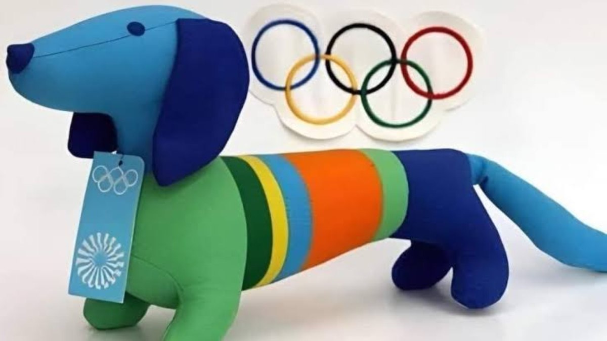 Waldi, mascote das Olimpíadas de Munique em 1972