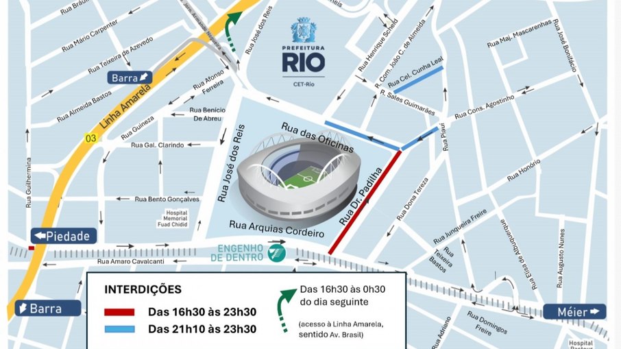 A CET-Rio montou operação de trânsito para o jogo entre Botafogo e Vasco A CET-Rio montou operação de trânsito para o jogo entre Botafogo e Vasco