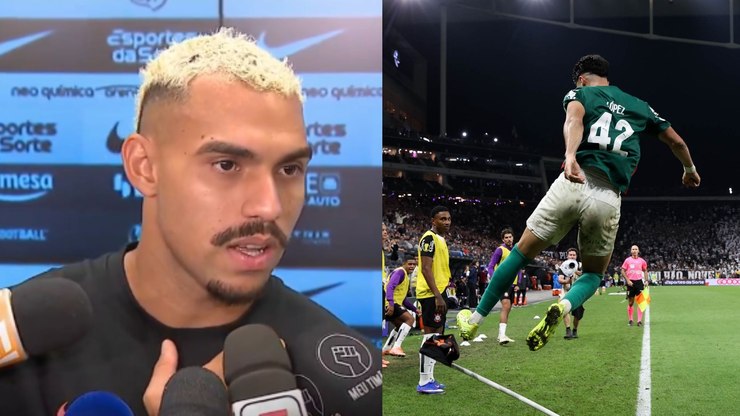 Jogador do Corinthians vê hipocrisia e ironiza festa do Palmeiras