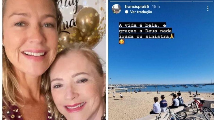 Mãe de Luana Piovani ironiza Pedro Scooby em post nas redes sociais