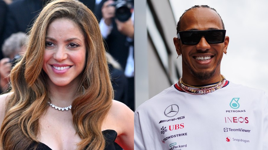 Shakira vai a GP e romance com Lewis Hamilton ganha força