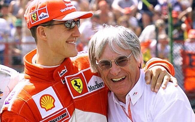 Ecclestone e Schumacher tinham um bom relacionamento na Fórmula 1