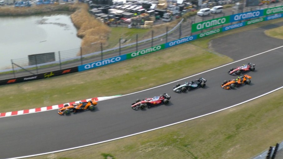 Largada do GP do Japão de F1