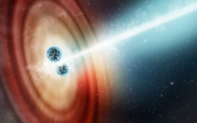James Webb detecta elementos pesados em fusão de estrelas de nêutrons