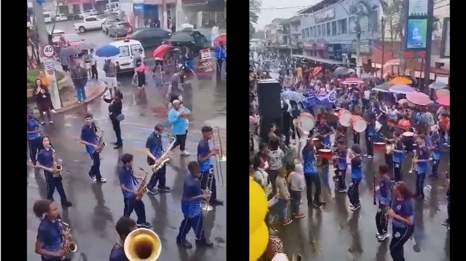 Video nas redes sociais mostra multidão correndo após disparos