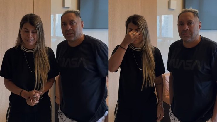 Esposa de Tiririca chora após ser assaltada em SP: "Estou muito nervosa"
