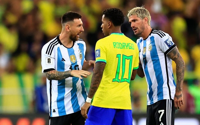 TV revela discussão entre Messi e Rodrygo: ‘Somos campeões do mundo’