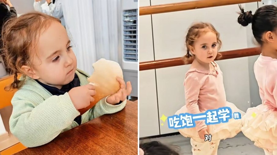 Embora Guojiang inicialmente parecesse um bebê chinês típico ao nascer, suas características distintas começaram a surgir quando ela completou oito meses de idade
