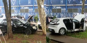 Vídeo: carros são arrastados com fortes chuvas na Grande SP