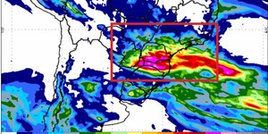 Chuva forte deve atingir quatro estados com até 200 mm