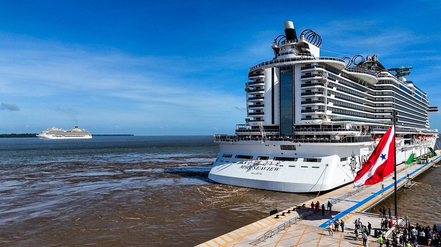 MSC Seaview e Costa Diadema chegam em Belém MSC Seaview e Costa Diadema chegam em Belém