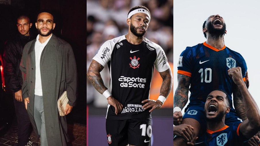 Registros das redes sociais de Memphis Depay Registros das redes sociais de Memphis Depay