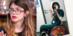 Estudante fica paraplégica após homem cair sobre ela
