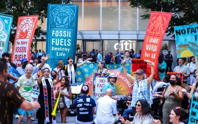 Protesto em 1º de agosto de 2024 em Nova York