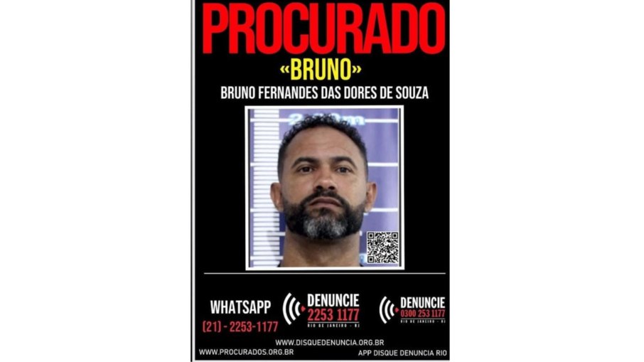 Justiça estampa rosto do goleiro Bruno em cartaz de procurado Justiça estampa rosto do goleiro Bruno em cartaz de procurado